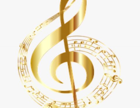 Golden treble clef